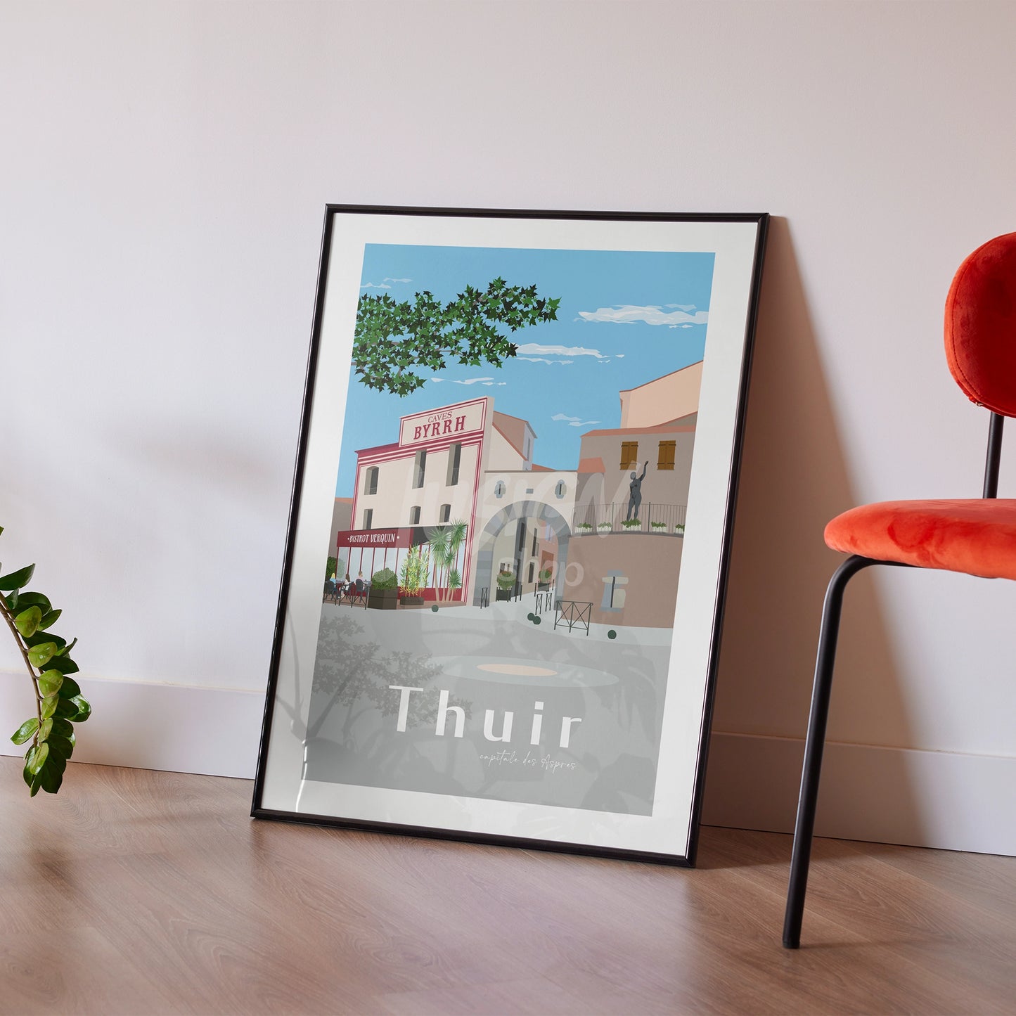 Affiche Thuir - Ambiance Authentique | Décoration Traditionnelle Catalane