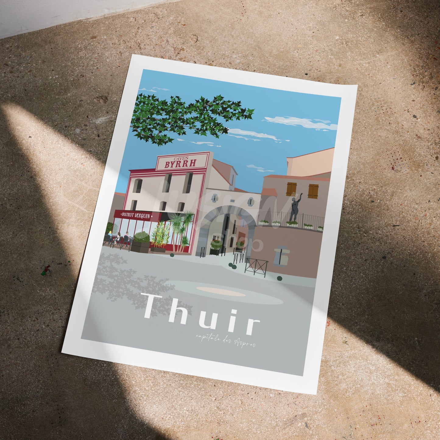 Affiche Thuir - Ambiance Authentique | Décoration Traditionnelle Catalane