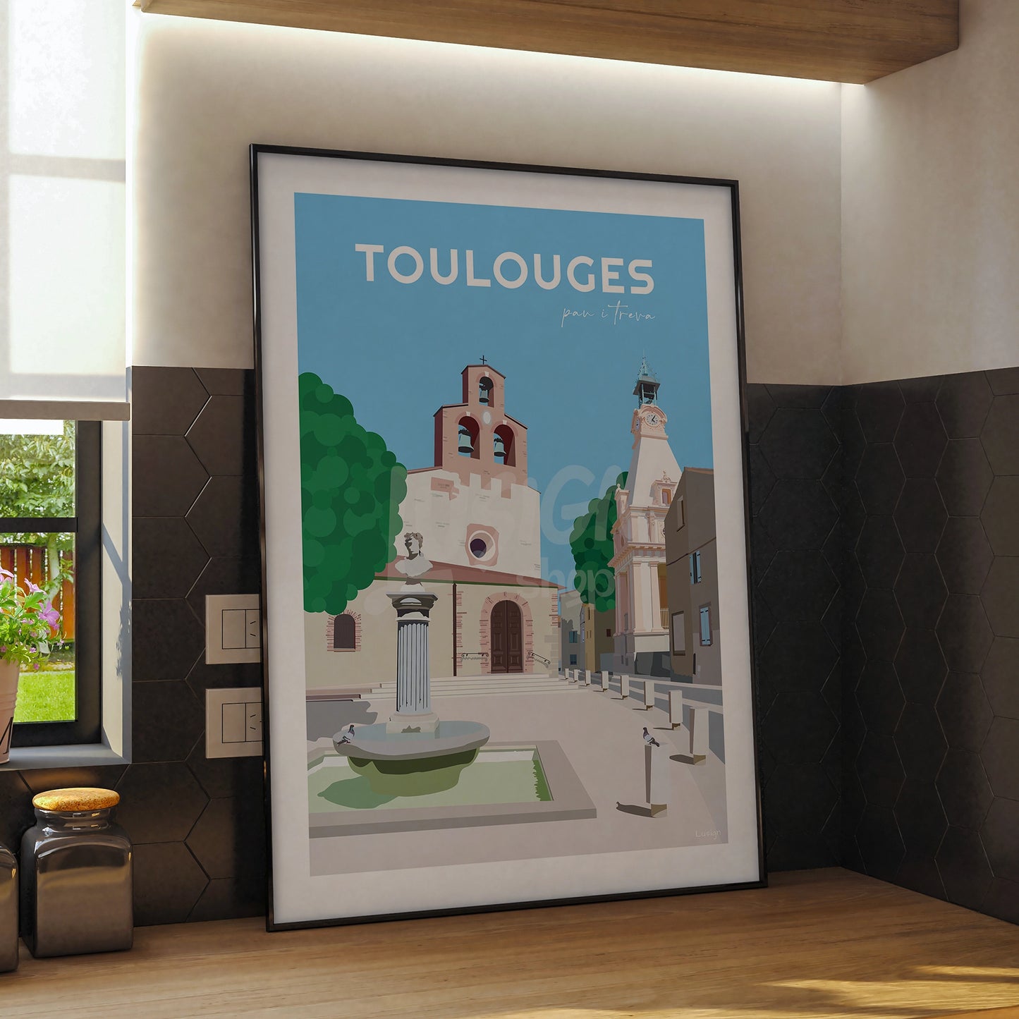 Affiche Toulouges - Beffroi Républicain | Patrimoine et Histoire