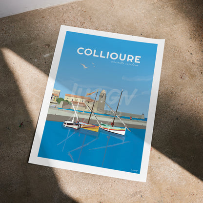 Affiche Collioure - Côte Vermeille | Inspiration Méditerranéenne